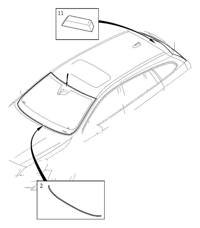 View 31385203 Windshield Glass Full-Sized Product Image
