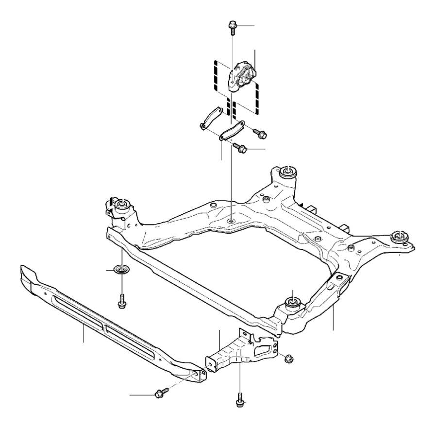 View 31406810 Engine Cradle Full-Sized Product Image