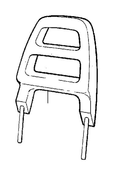 View 1294125 Head restraint, beige Full-Sized Product Image