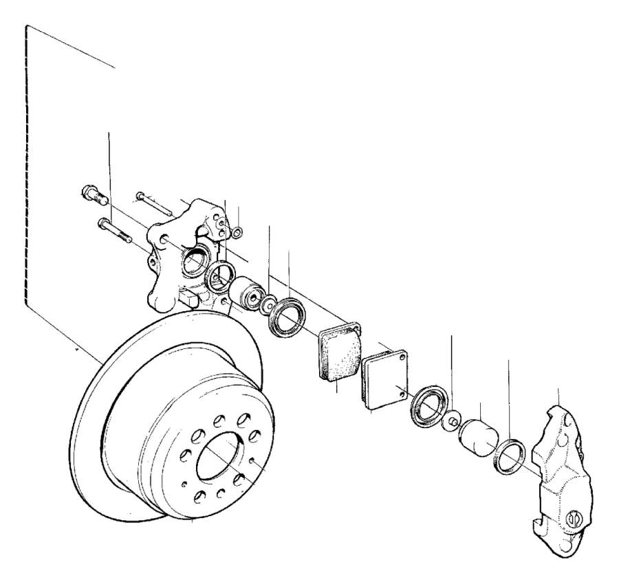 View 1330308 Brake caliper, left Full-Sized Product Image