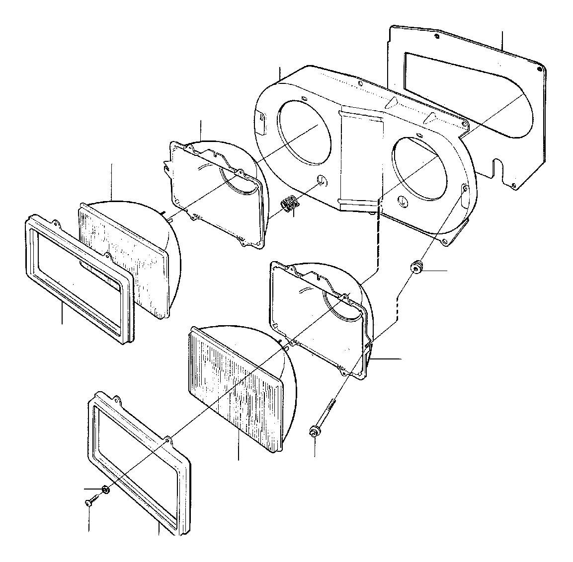 View 1235143 Headlamp housing, right Full-Sized Product Image
