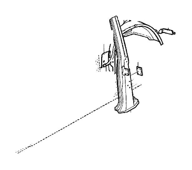 View 678229 Fender repair part, right Full-Sized Product Image