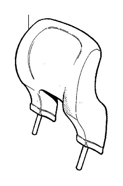View 3541853 Head restraint, black Full-Sized Product Image