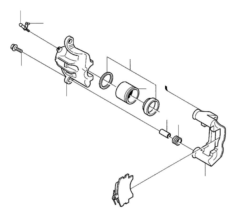 View 8251695 Disc Brake Caliper (Right, Front) Full-Sized Product Image