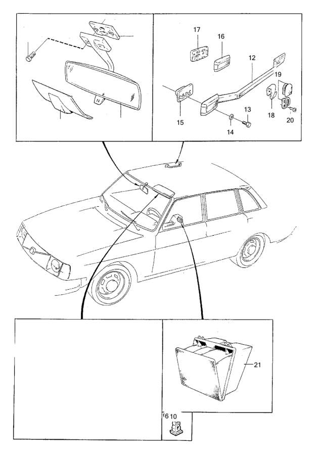 View 1224134 Rear view mirror Full-Sized Product Image