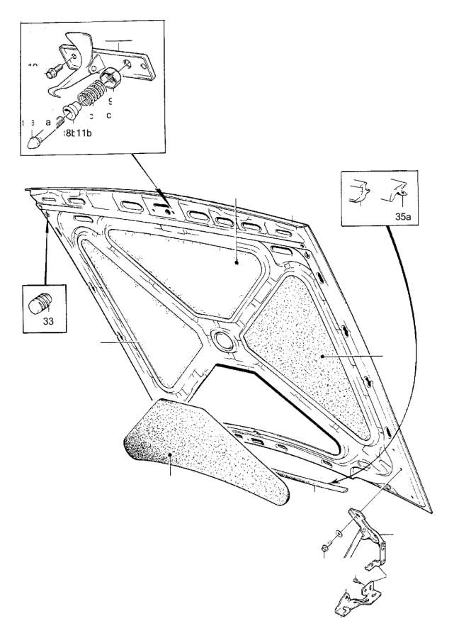 View 1382201 Hood hinge, right Full-Sized Product Image