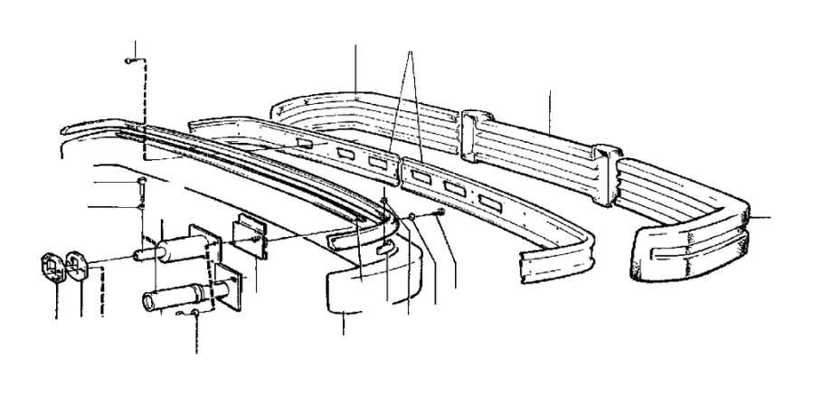 View 1255931 Bumper moulding, right Full-Sized Product Image