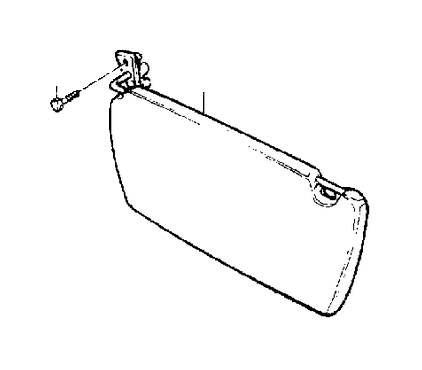 View 6812765 Sun visor, right, beige Full-Sized Product Image
