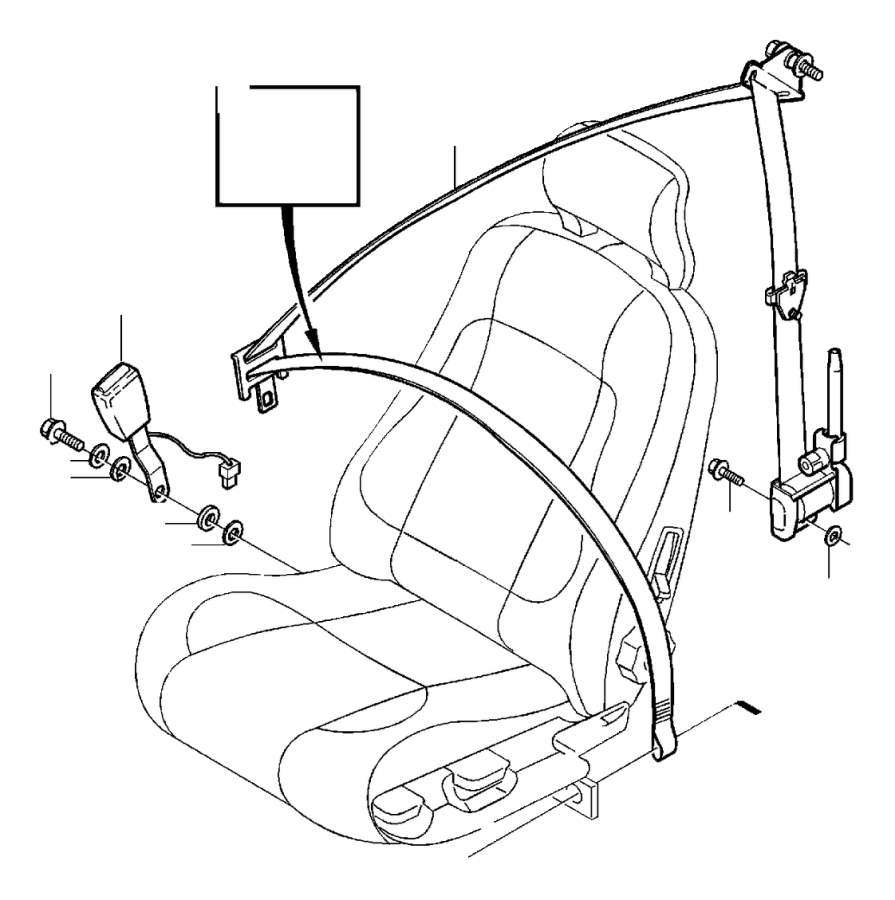 View 3543662 Seat Belt Receptacle Washer Full-Sized Product Image