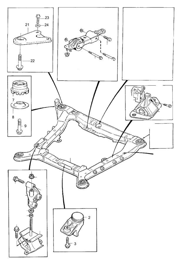 View 9161102 Engine mounting Full-Sized Product Image