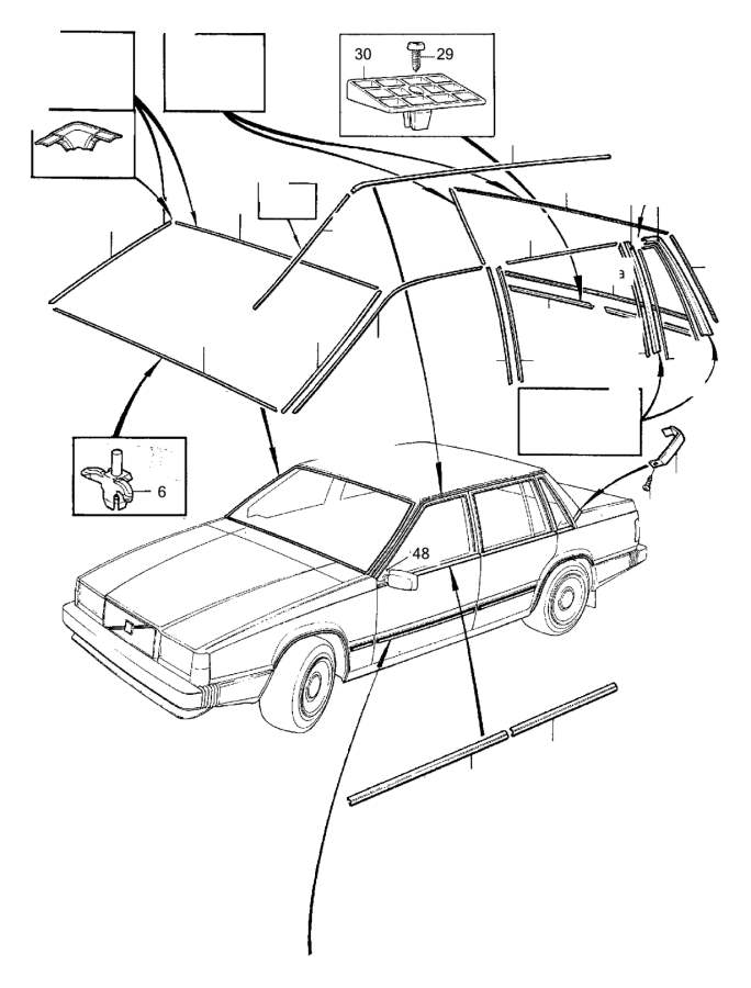 View 1268334 Trim moulding, left Full-Sized Product Image