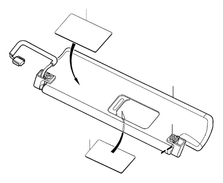 View 30673361 Sun visor, right Full-Sized Product Image