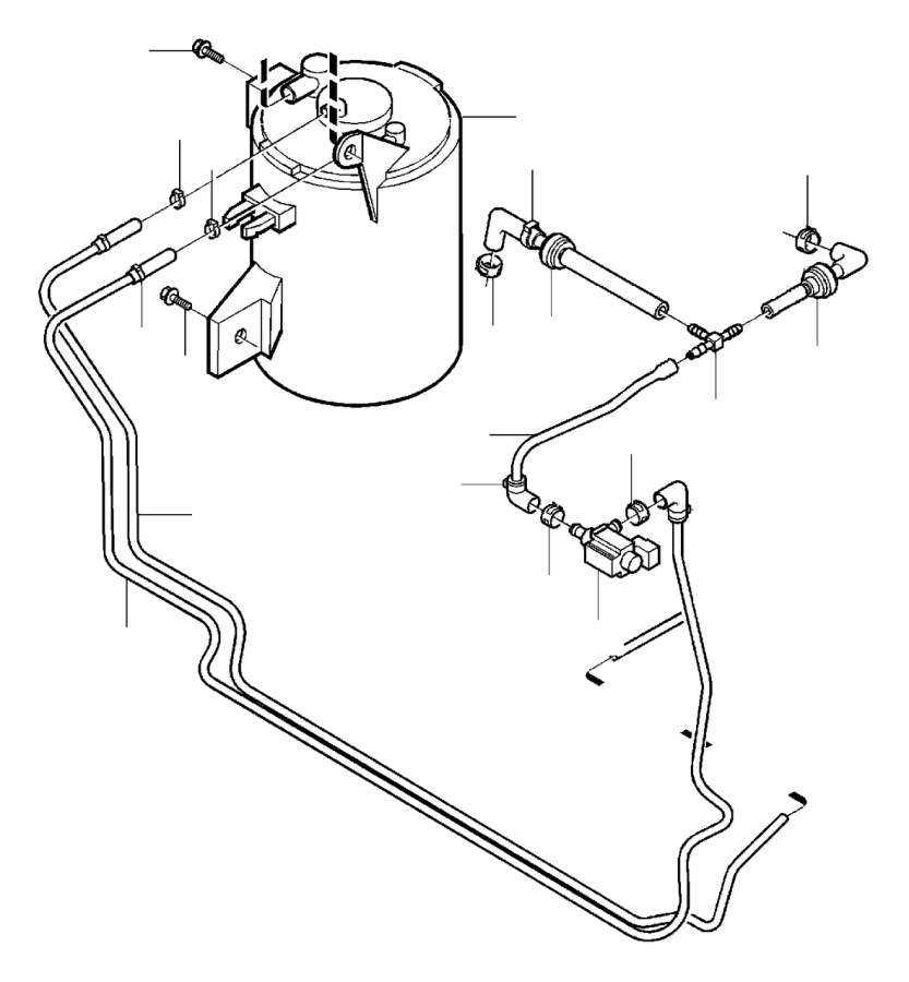 Volvo S80 Vapor Canister Purge Solenoid - 8627005 