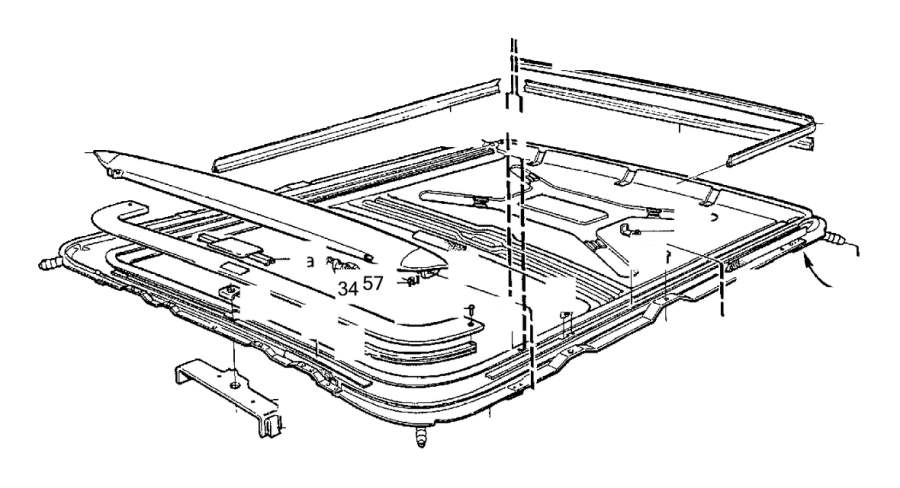 View 9154212 Spacer Plate. Roof Hatch, Lens. Full-Sized Product Image