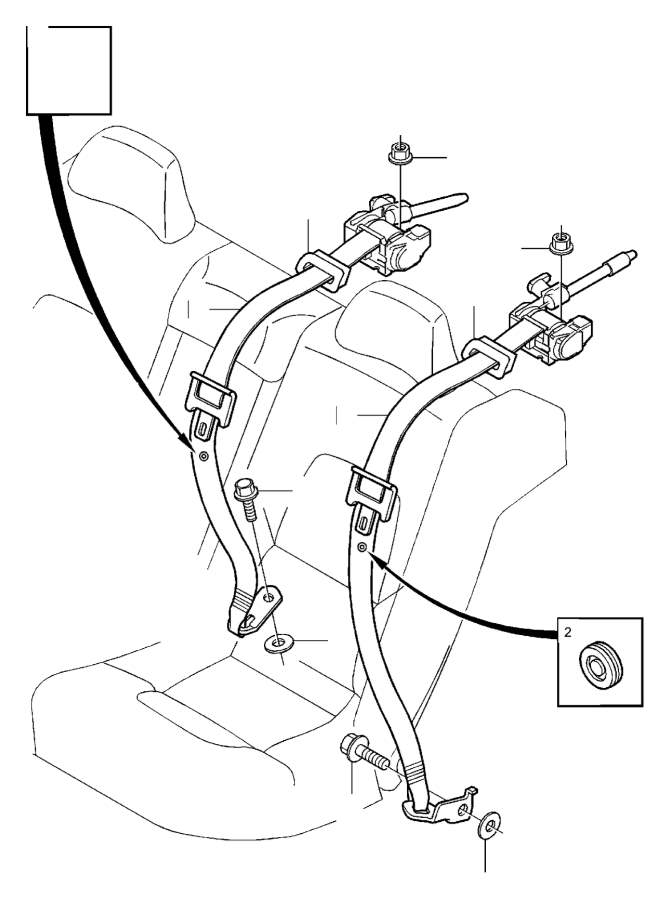 View 8639578 Seat belt, right Full-Sized Product Image