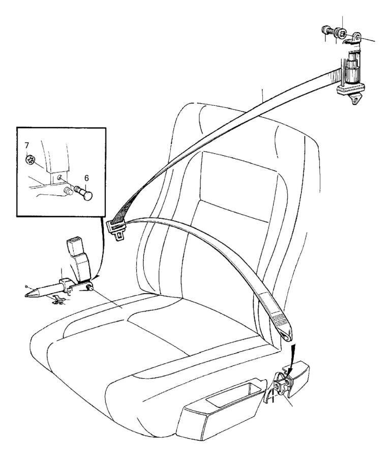 View 9206816 GCP Seat Belt. (Right, Front) Full-Sized Product Image