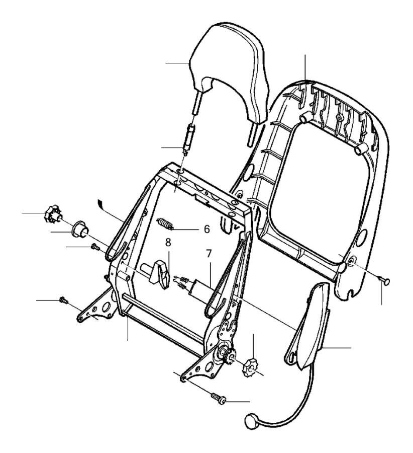 View 9208353 Crash pad, right Full-Sized Product Image