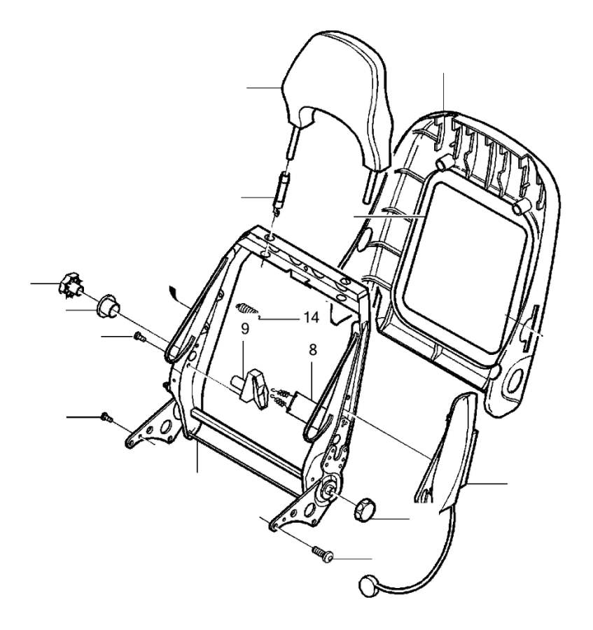 View 8616203 Crash pad, left Full-Sized Product Image