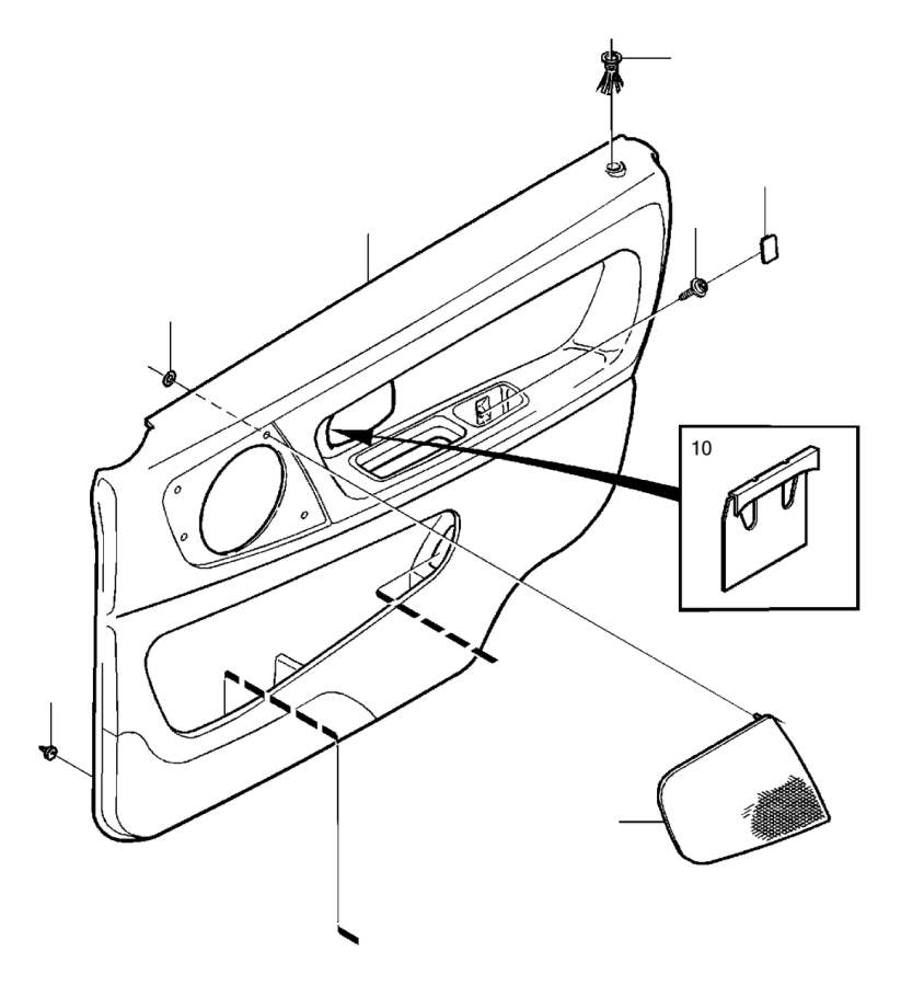 View 9199784 Door panel, left Full-Sized Product Image