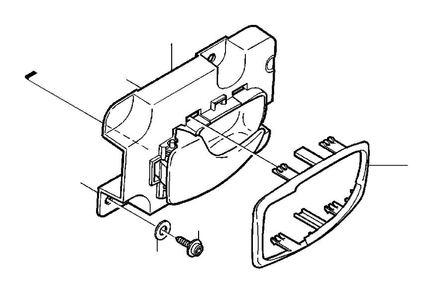 View 9417570 Interior Door Handle Trim (Right, Front, Rear, Beige) Full-Sized Product Image