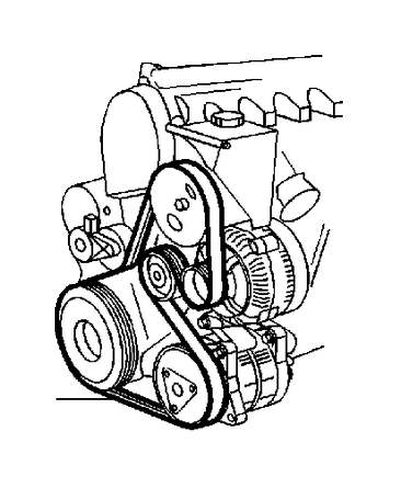 View 1275725 Auxiliary Belt Drive. Auxiliary aggregate Suspension. Diesel. Without A.C. Full-Sized Product Image