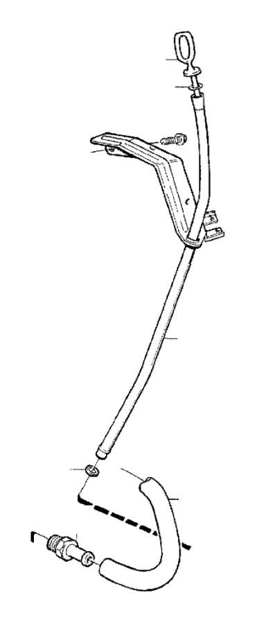 View 271670 GCP Dipstick. B6304. Engine 131034. Engine 131035. Lubricating System. Full-Sized Product Image