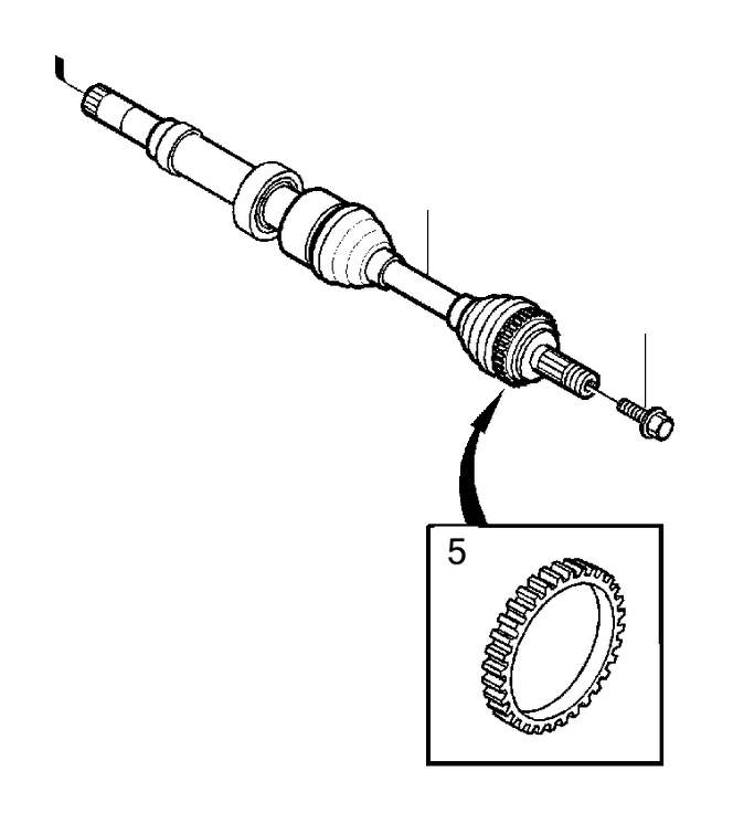 View 36000531 Axle shaft, exch Full-Sized Product Image