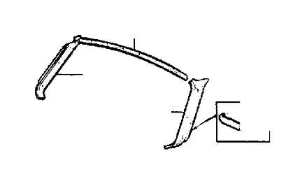 View 1204804 Cover moulding, black Full-Sized Product Image
