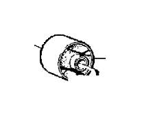 View 3530391 GCP Bushing. Differential Brake. MARKED 1045. MARKED 3.73 3530333. MARKED 3.73 3530562. (Rear) Full-Sized Product Image