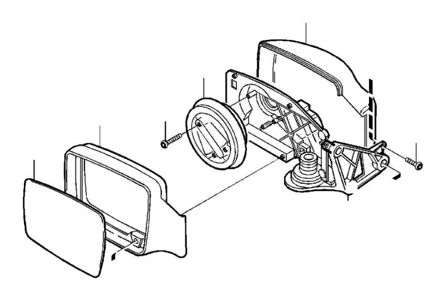 View 8600430 Rear view mirror, right Full-Sized Product Image