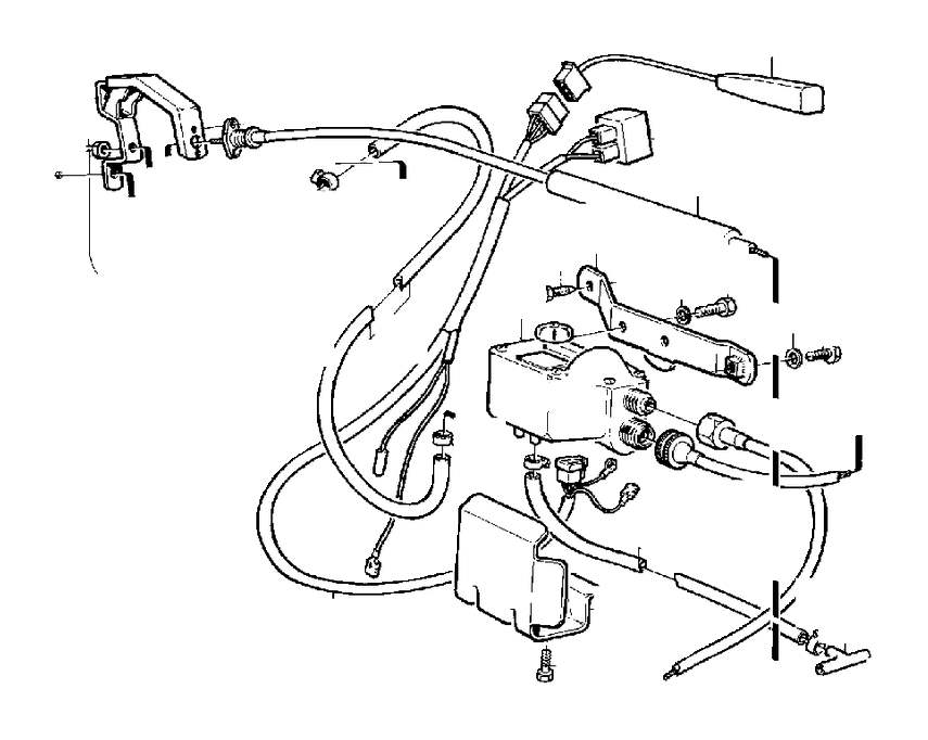 View 1234737 Throttle control cable Full-Sized Product Image