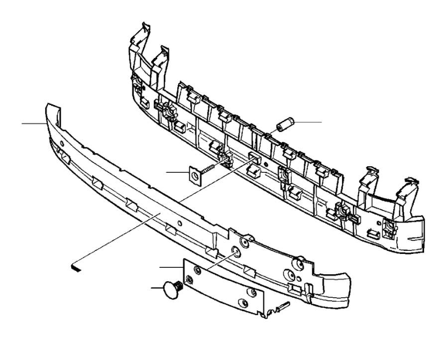 View 9484006 Bumper Impact Bar (Rear) Full-Sized Product Image