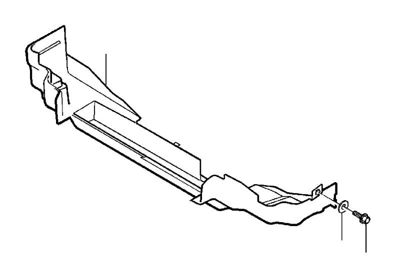 View 8611391 Radiator Support Air Deflector (Front) Full-Sized Product Image