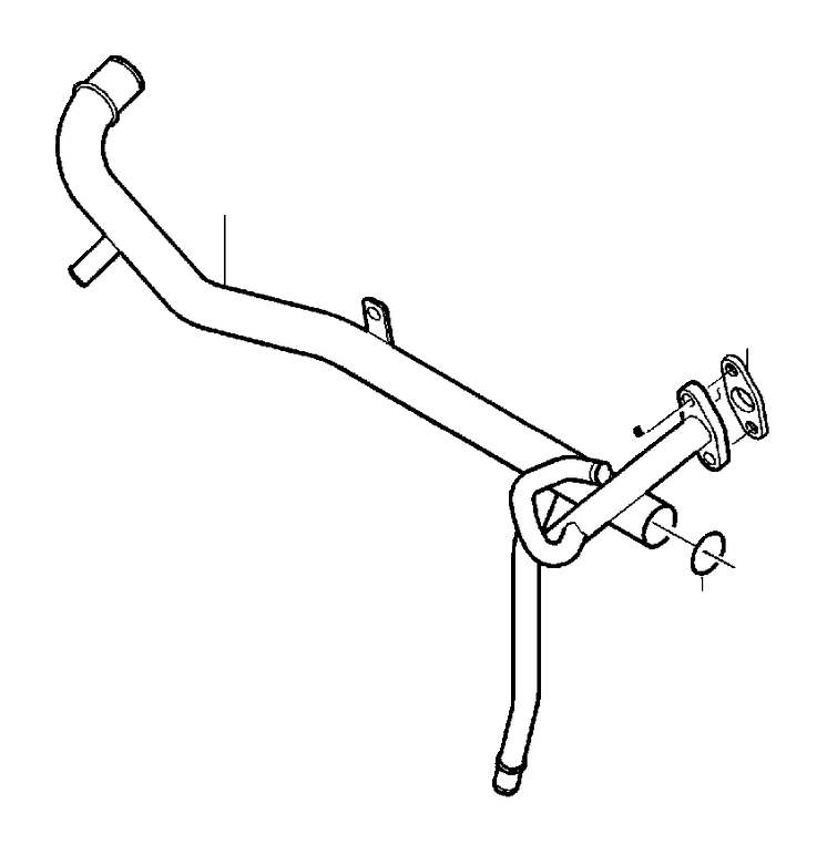 View 9142694 Coolant pipe Full-Sized Product Image
