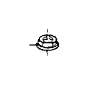 View Suspension Sway Bar Link Nut. Flange Lock Nut. Full-Sized Product Image