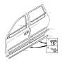 Image of Door Window Belt Weatherstrip (Right, Rear) image for your Volvo V70  