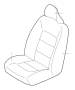Image of Upholstery Seat. (Right, Front, Interior code: 2501, E501, F501) image for your Volvo S60 Cross Country  