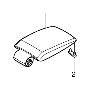 Image of Console Armrest (Interior code: AX7X, BX7X) image for your 2001 Volvo V70   
