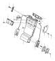Image of Lock. Center. Centre. Seat. Three Sectioned. (Rear) image for your Volvo S60 Cross Country  