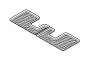 Image of Rubber Mat Third Row - Off Black . One mat for 3rd row. Set. image for your 1991 Volvo