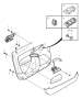 View Interior Door Pull Handle (Left, Front, Rear, Interior code: CX1X, CH2X) Full-Sized Product Image