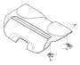 Image of Retainer. Consealing Panel. Hard Cargo Compartment Cover. Modesty Panel. (Left, Rear). For 39863180... image for your 2002 Volvo S40   