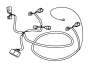 Image of Harness. Towbar, wiring. 4-pin For cars without. image for your 2004 Volvo V70 XC