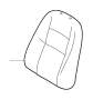 Image of Seat Back Cushion (Left, Front) image for your 2008 Volvo S40   