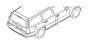 Image of Liftgate Lock Cylinder (Rear, Umber) image for your Volvo V70  
