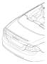 Image of Spoiler (Primed). Spoiler, boot lid image for your 2012 Volvo C30