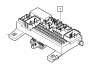 Image of Clip. Central Electronic Module (CEM). Relay and Fuse Box Passenger Compartment (CEM). Unit... image for your 2007 Volvo S40   