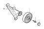 View Idler Roller. Auxiliary aggregate Suspension. Auxiliary Belt Drive. Without A.C. Full-Sized Product Image