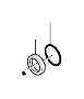 View O Ring. Gearbox, Automatic. Transmission, Automatic. 32.97x2.63. (Right) Full-Sized Product Image