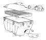 Image of Engine Air Filter image for your 1984 Volvo 260